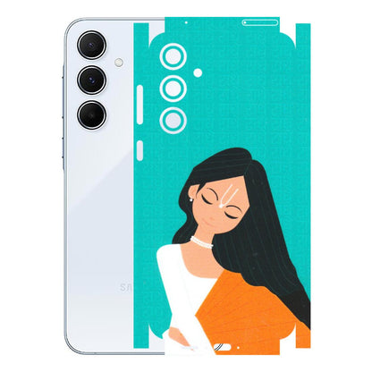 Samsung A/S Series Phone Skins (All Models) - Radhe Radhe With Hindu Symbol - Matte Finish (M-164) Samsung Galaxy A55 (5G)