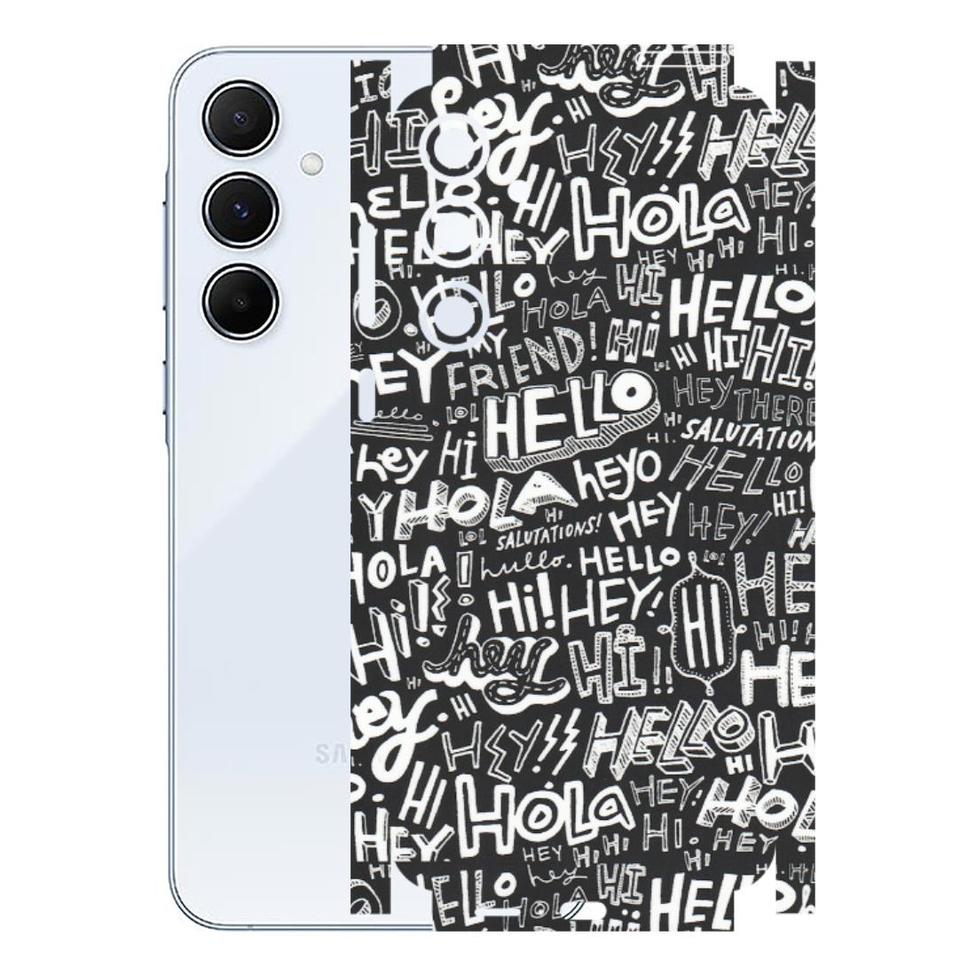 Samsung A/S Series Phone Skins (All Models) - Hi Hello Doodles - Matte Finish (M-25) Samsung Galaxy A55 (5G)