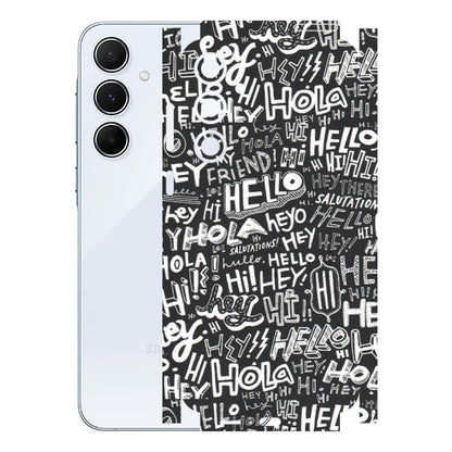 Samsung A/S Series Phone Skins (All Models) - Hi Hello Doodles - Matte Finish (M-25) Samsung Galaxy A55 (5G)
