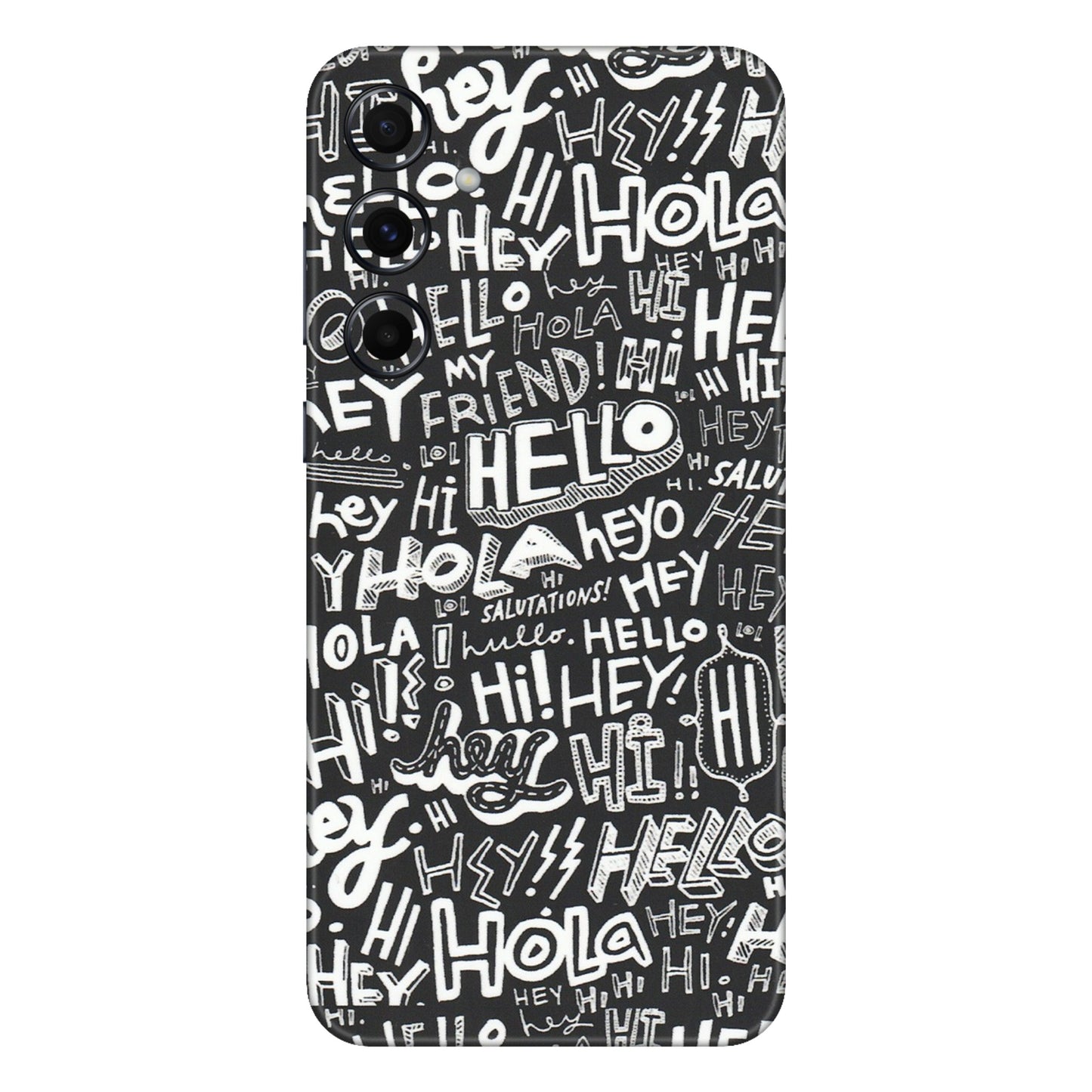 Samsung A/S Series Phone Skins (All Models) - Hi Hello Doodles - Matte Finish (M-25) Samsung Galaxy A55 (5G)