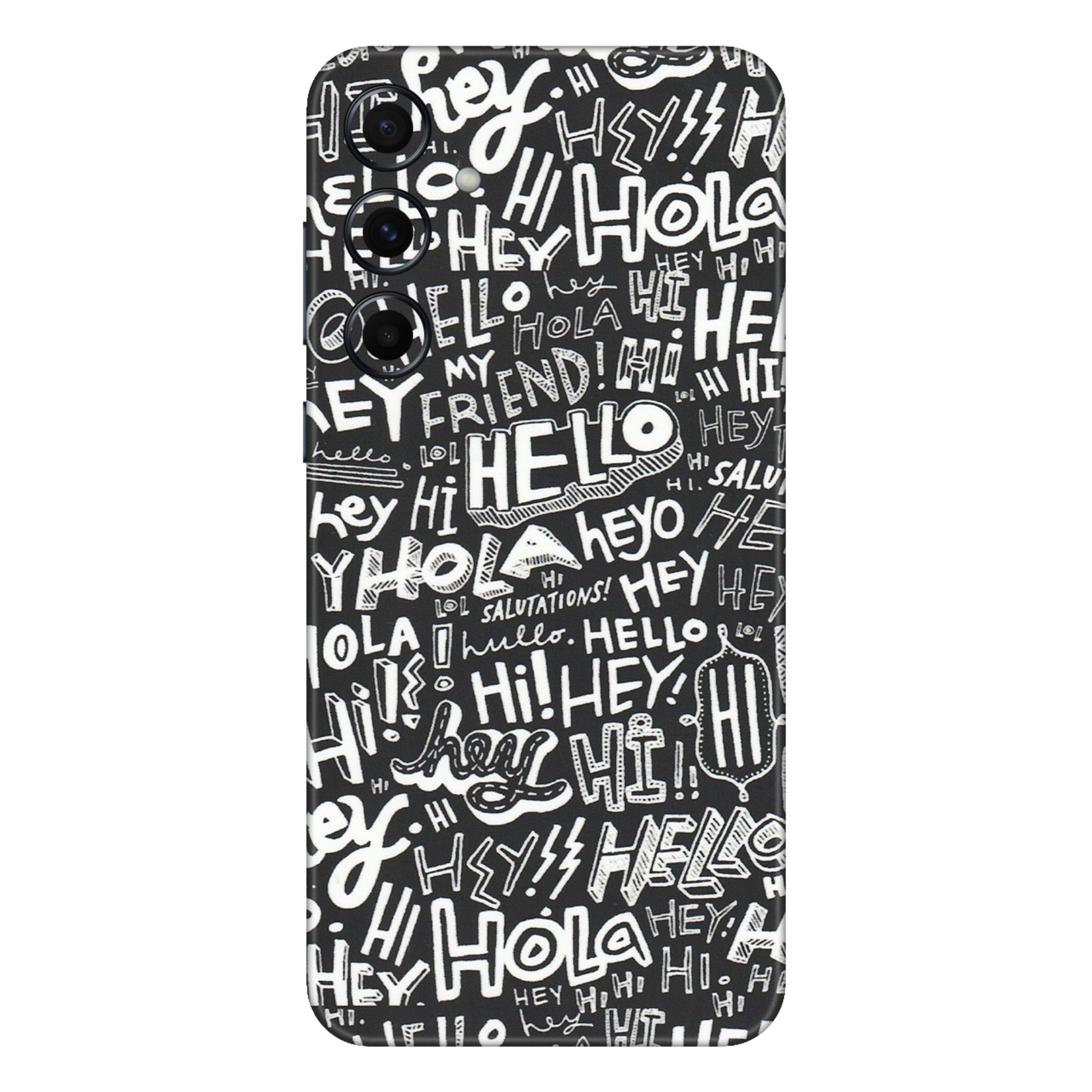Samsung A/S Series Phone Skins (All Models) - Hi Hello Doodles - Matte Finish (M-25) Samsung Galaxy A55 (5G)