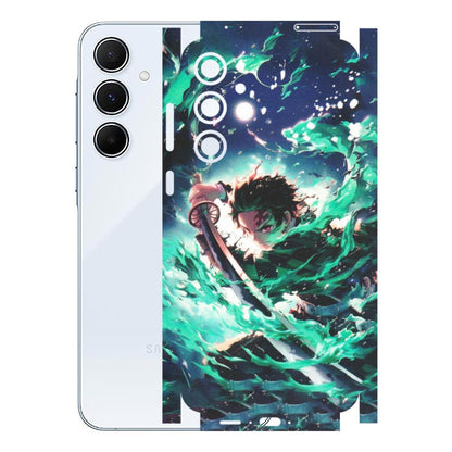 Samsung A/S Series Phone Skins (All Models) - Sword Fighter Anime - Matte Finish (M-29) Samsung Galaxy A55 (5G)