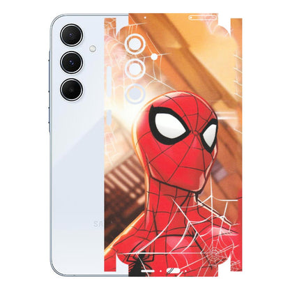Samsung A/S Series Phone Skins (All Models) - Spiderman Face New - Matte Finish (M-41) Samsung Galaxy A55 (5G)