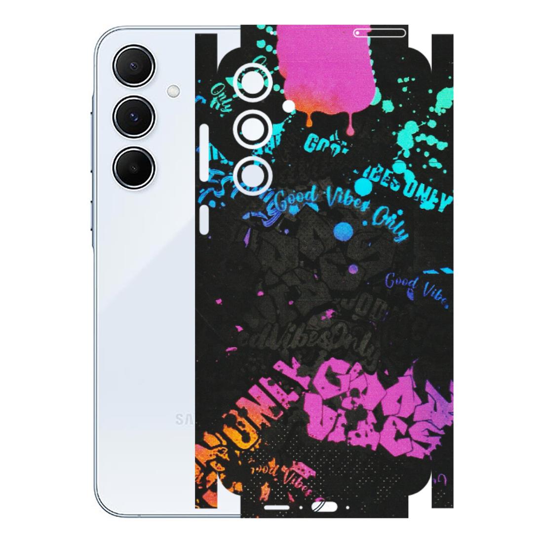 Samsung A/S Series Phone Skins (All Models) - Majestic Black Vibes - Matte Finish (M-62) Samsung Galaxy A55 (5G)