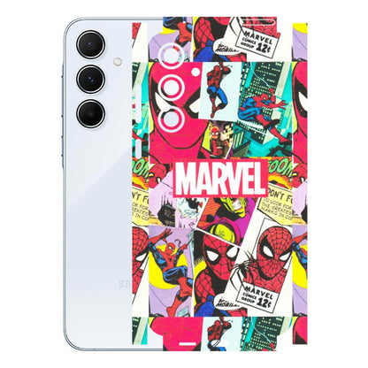 Samsung A/S Series Phone Skins (All Models) - Marvel Comic Spiderman Grafitti - Matte Finish (M-72) Samsung Galaxy A55 (5G)
