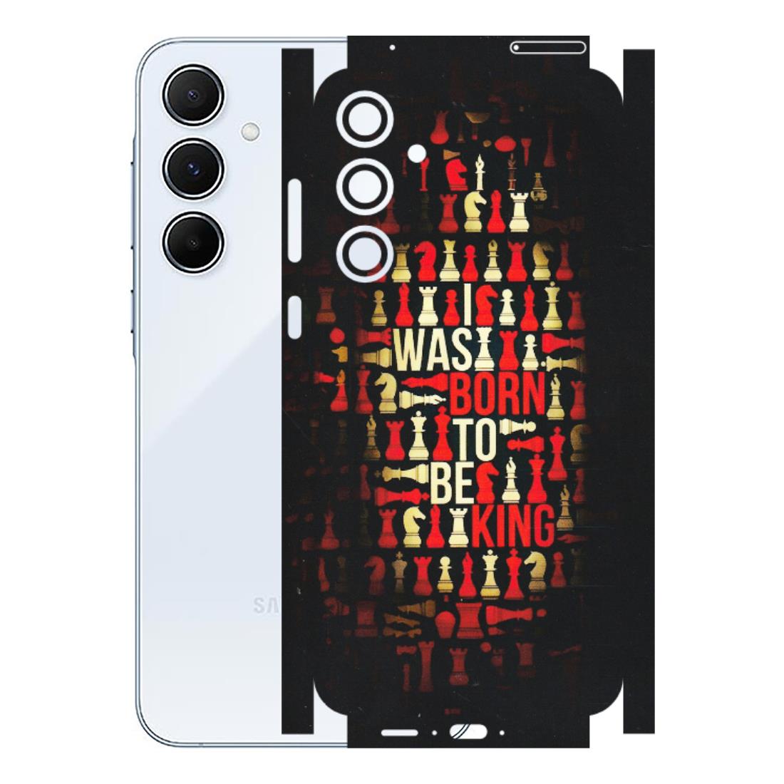 Samsung A/S Series Phone Skins (All Models) - Born To Be King - Matte Finish (M-73) Samsung Galaxy A55 (5G)