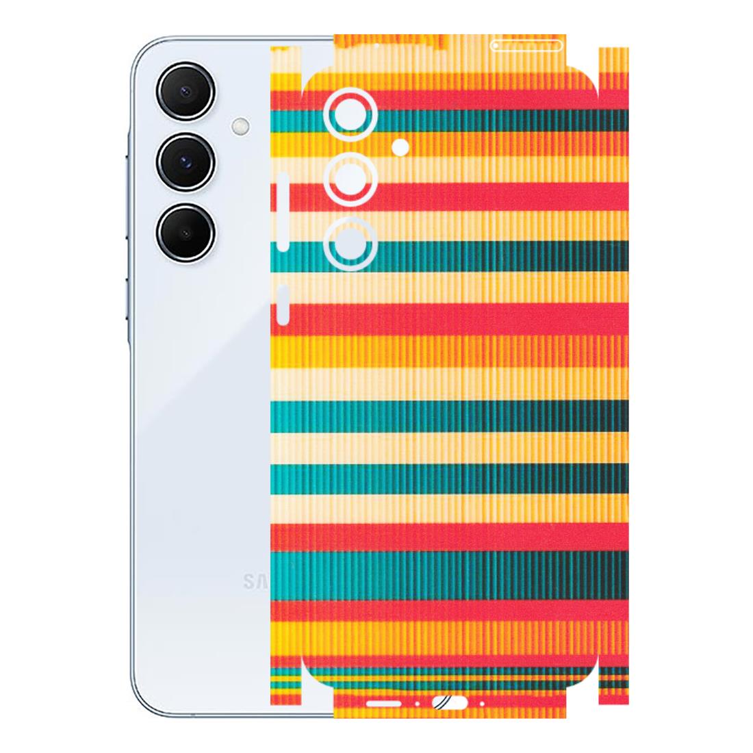 Samsung A/S Series Phone Skins (All Models) - Colourful Stripes Soothing Effect - Matte Finish (M-86) Samsung Galaxy A55 (5G)