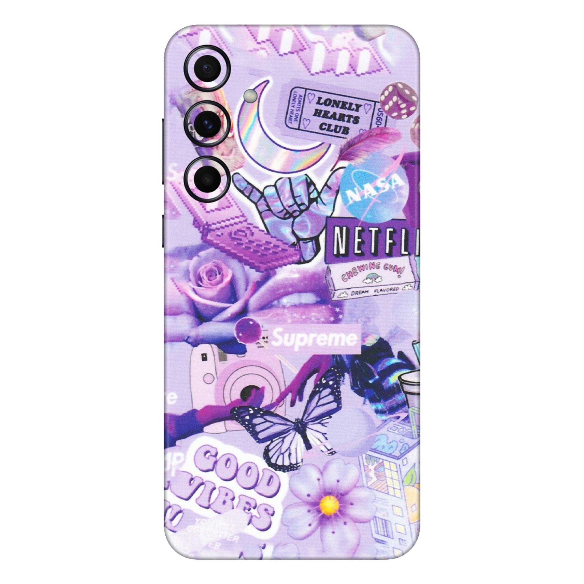 Samsung A/S Series Phone Skins (All Models) - Supreme Purple Magic - Matte Finish (M-88) Samsung Galaxy A55 (5G)