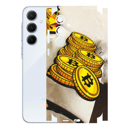 Samsung A/S Series Phone Skins (All Models) - Billionaire Bitcoin Collection - Matte Finish (M-92) Samsung Galaxy A55 (5G)