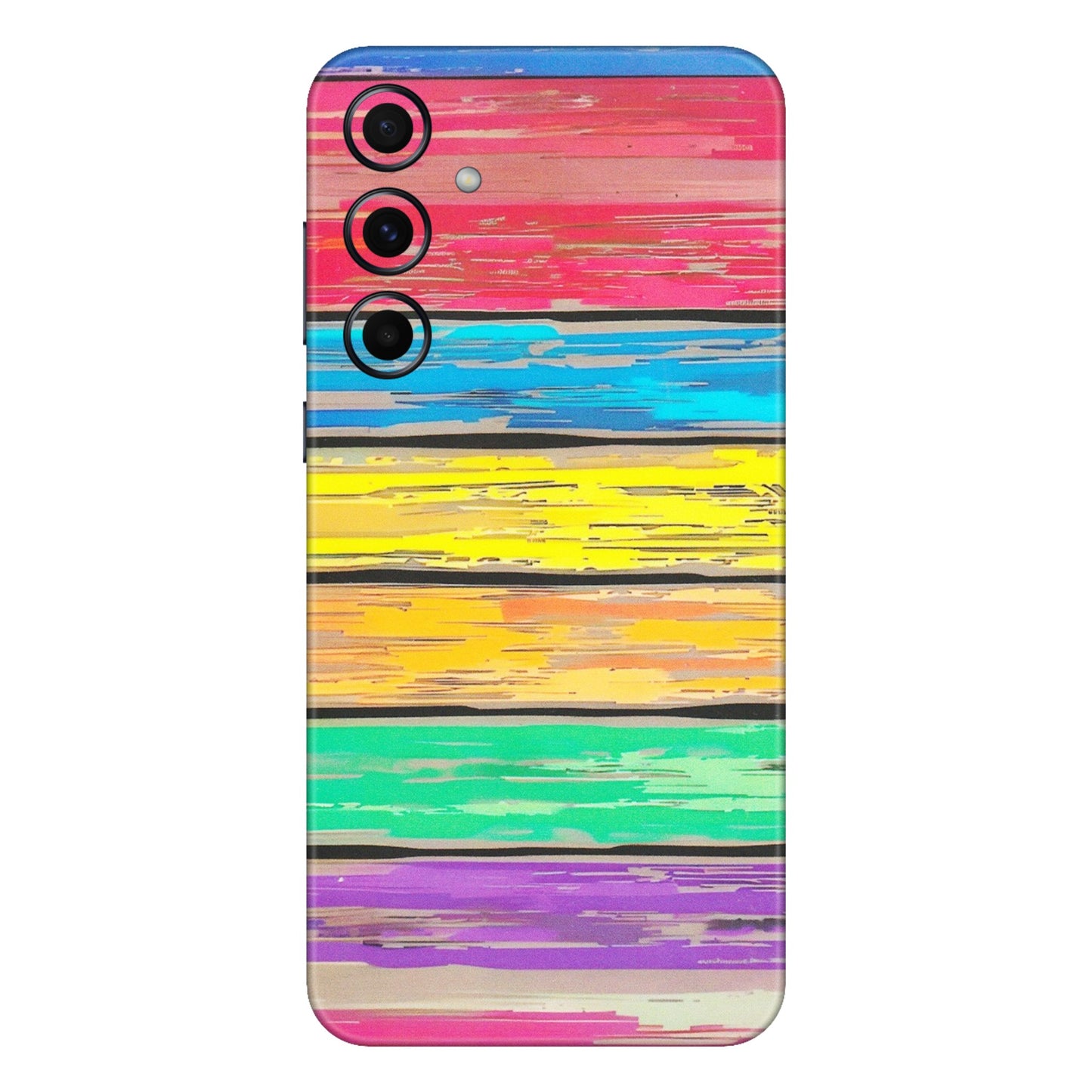 Samsung A/S Series Phone Skins (All Models) - Multi Colour Wooden Wall - Matte Finish (M-96) Samsung Galaxy A55 (5G)