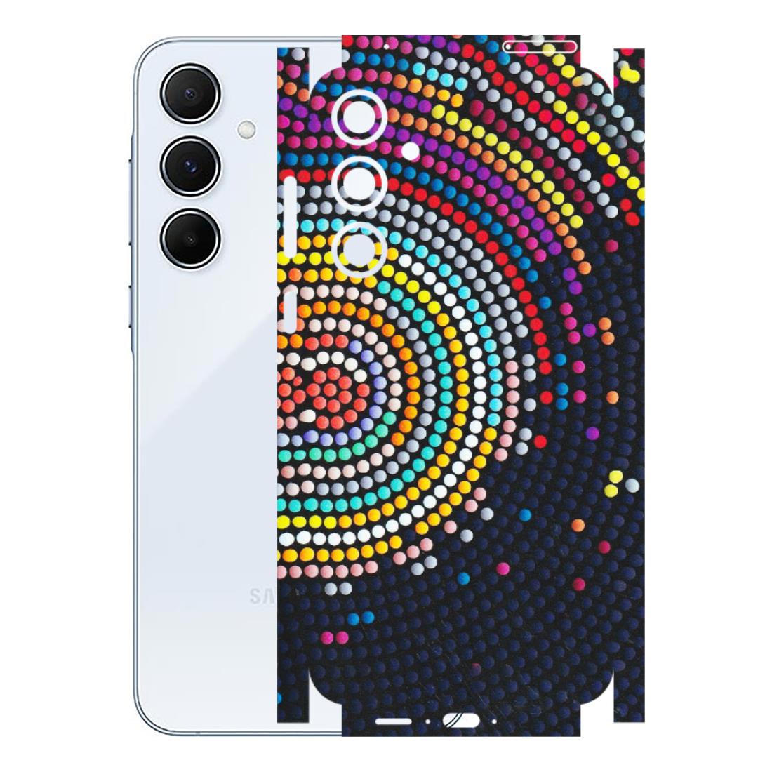 Samsung A/S Series Phone Skins (All Models) - Rainbow Dot Mandala - Matte Finish (M-97) Samsung Galaxy A55 (5G)