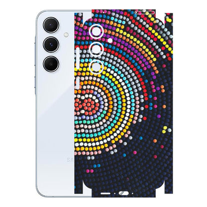 Samsung A/S Series Phone Skins (All Models) - Rainbow Dot Mandala - Matte Finish (M-97) Samsung Galaxy A55 (5G)