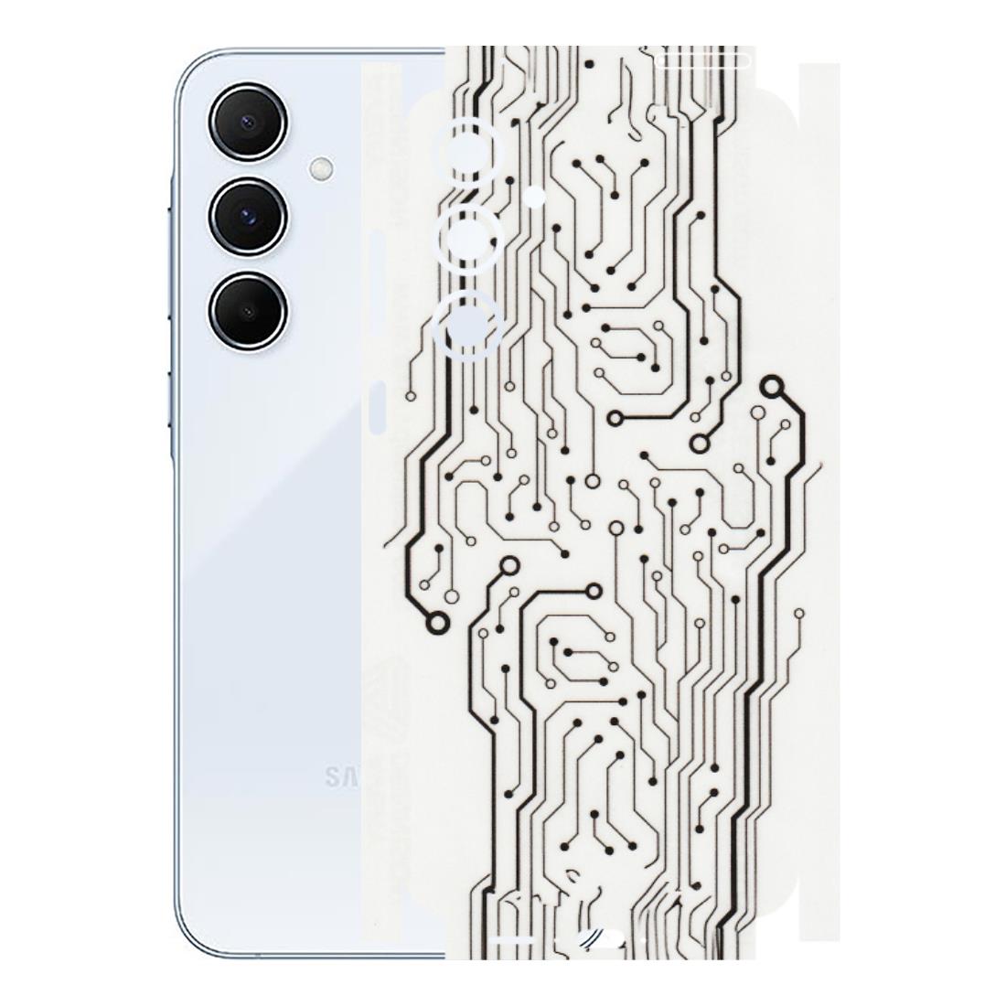 Samsung A/S Series Phone Skins (All Models) - Tech Circuits - Transparent Finish (T-03) Samsung Galaxy A55 (5G)