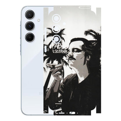 Samsung A/S Series Phone Skins (All Models) - Pab Escobar - Transparent Finish (T-05) Samsung Galaxy A55 (5G)