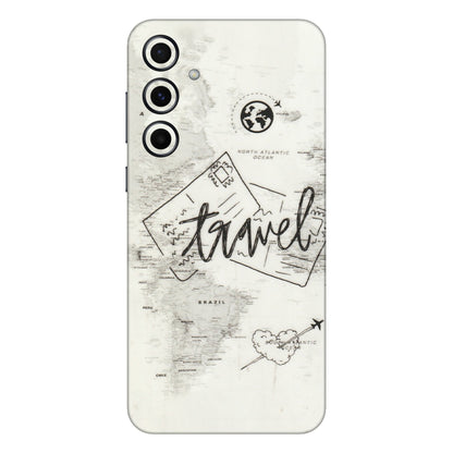 Samsung A/S Series Phone Skins (All Models) - Travel Ticket - Transparent Finish (T-06) Samsung Galaxy A55 (5G)