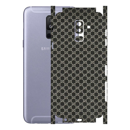 Samsung A/S Series Phone Skins (All Models) - Black G Print - 3D Embossed Finish (L-109) Samsung Galaxy A6 Plus 2018