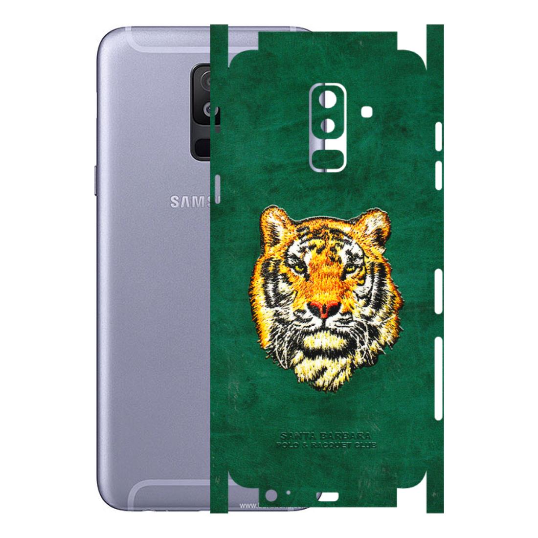 Samsung A/S Series Phone Skins (All Models) - Leather Feel Tiger - 3D Embossed Finish (L-111) Samsung Galaxy A6 Plus 2018