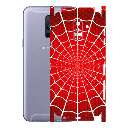Samsung A/S Series Phone Skins (All Models) - Classic Spidey Web - 3D Embossed Finish (L-115) Samsung Galaxy A6 Plus 2018