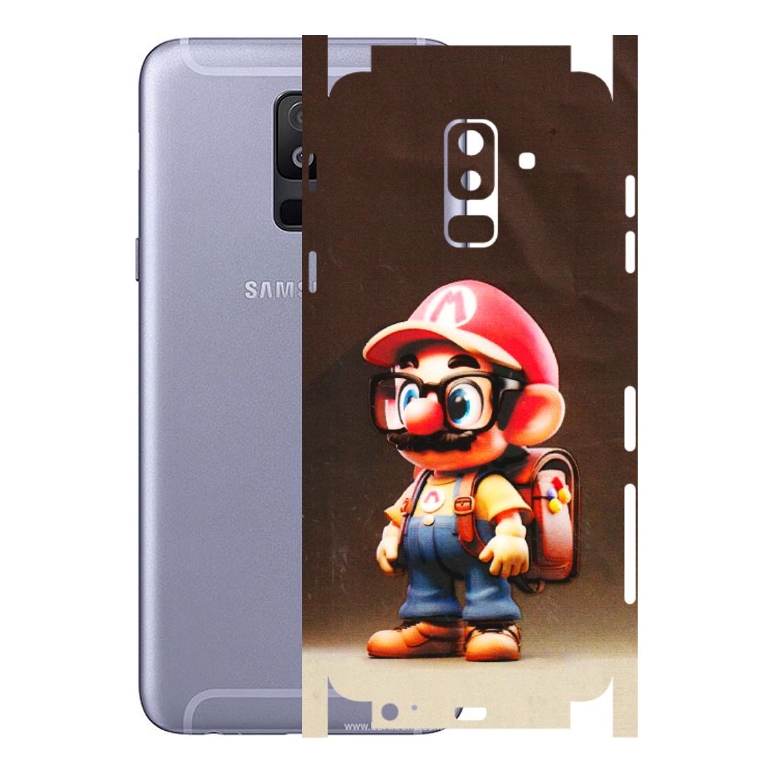 Samsung A/S Series Phone Skins (All Models) - Little Mario - 3D Embossed Finish (L-119) Samsung Galaxy A6 Plus 2018