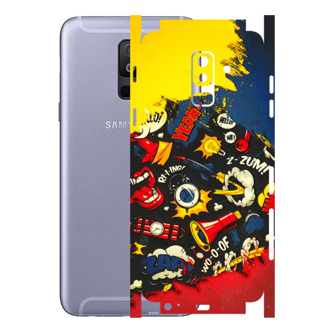 Samsung A/S Series Phone Skins (All Models) - Pacific Doodle Art - 3D Embossed Finish (L-120) Samsung Galaxy A6 Plus 2018
