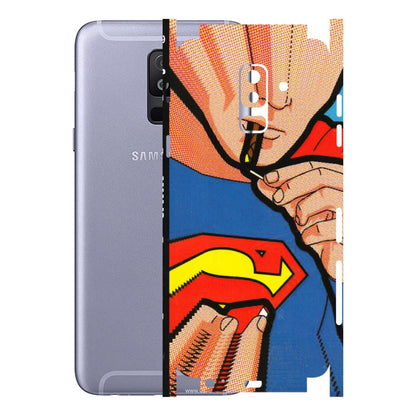 Samsung A/S Series Phone Skins (All Models) - Superman Sutta - 3D Embossed Finish (L-130) Samsung Galaxy A6 Plus 2018
