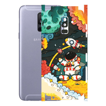 Samsung A/S Series Phone Skins (All Models) - Astronauts & Spaceship - 3D Embossed Finish (L-145) Samsung Galaxy A6 Plus 2018