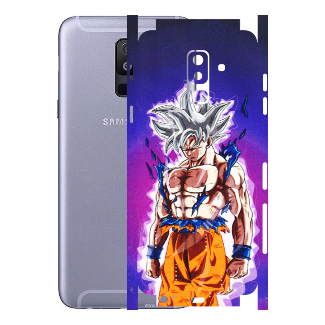 Samsung A/S Series Phone Skins (All Models) - Goku Purple Anime - 3D Embossed Finish (L-147) Samsung Galaxy A6 Plus 2018