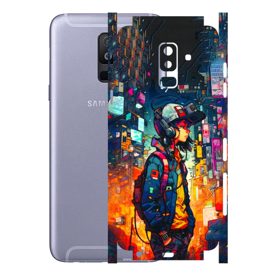 Samsung A/S Series Phone Skins (All Models) - Street Anime Guy - 3D Embossed Finish (L-158) Samsung Galaxy A6 Plus 2018