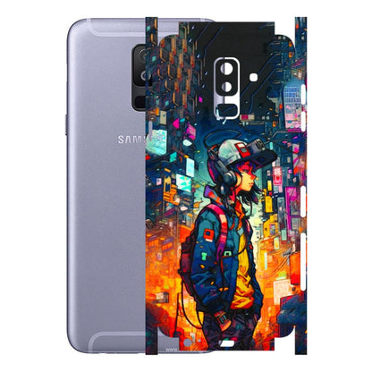 Samsung A/S Series Phone Skins (All Models) - Street Anime Guy - 3D Embossed Finish (L-158) Samsung Galaxy A6 Plus 2018