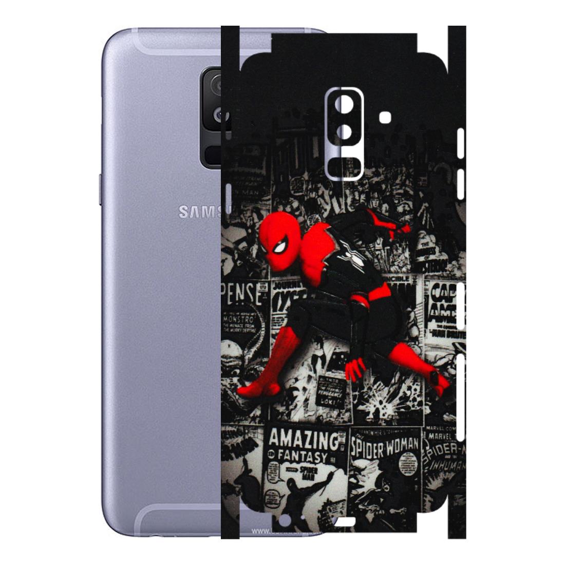 Samsung A/S Series Phone Skins (All Models) - SpiderMan New - 3D Embossed Finish (L-162) Samsung Galaxy A6 Plus 2018