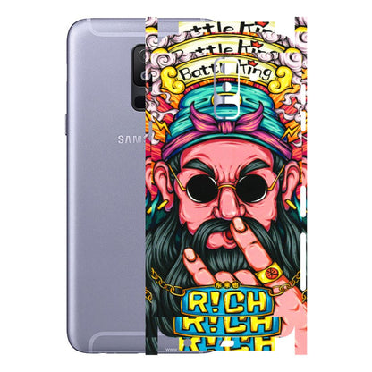 Samsung A/S Series Phone Skins (All Models) - Battle King Dude Face - 3D Embossed Finish (L-178) Samsung Galaxy A6 Plus 2018