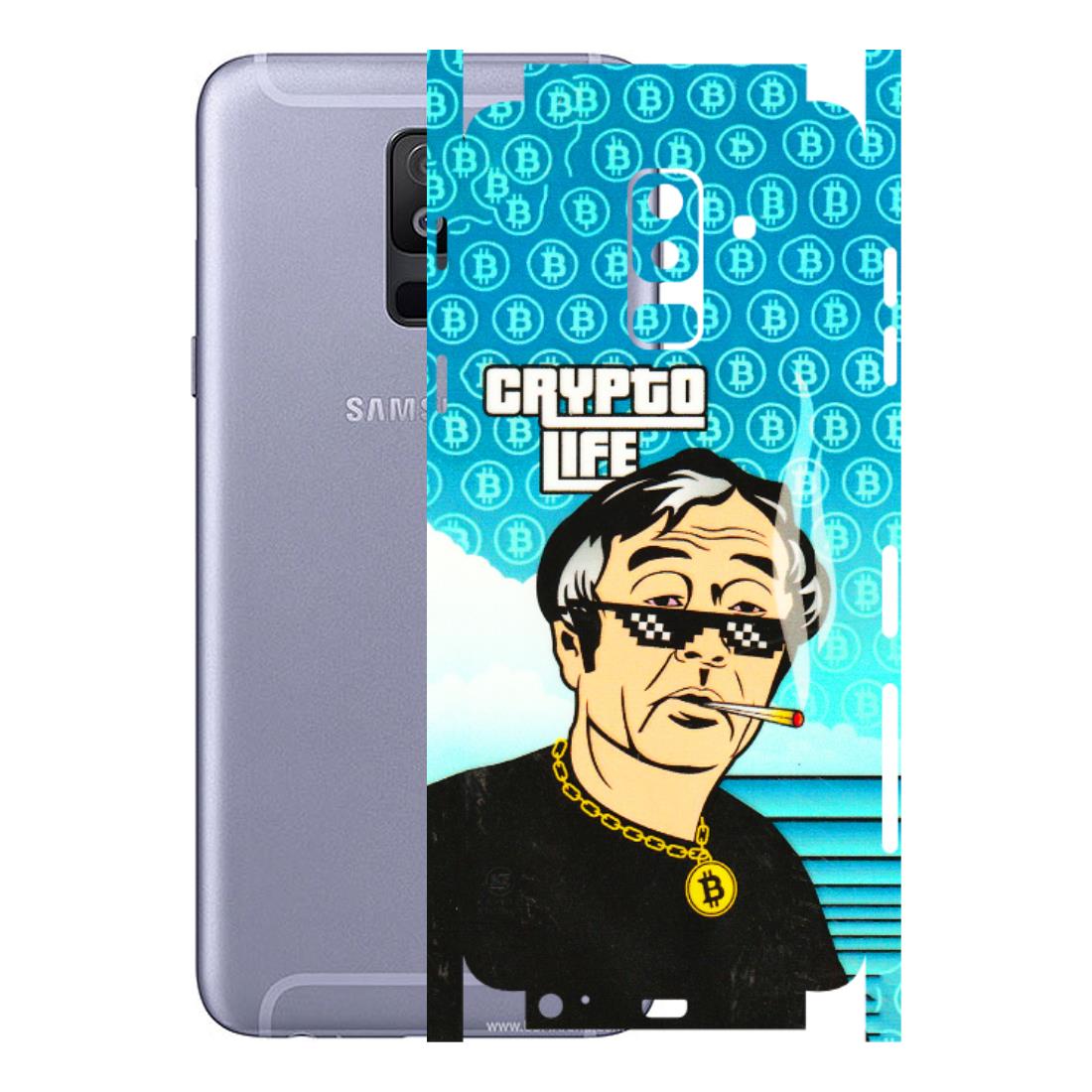 Samsung A/S Series Phone Skins (All Models) - Crypto Thug Life - 3D Embossed Finish (L-179) Samsung Galaxy A6 Plus 2018