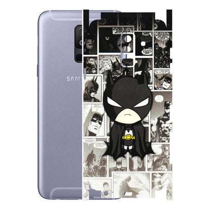 Samsung A/S Series Phone Skins (All Models) - Toon Batman - 3D Embossed Finish (L-182) Samsung Galaxy A6 Plus 2018