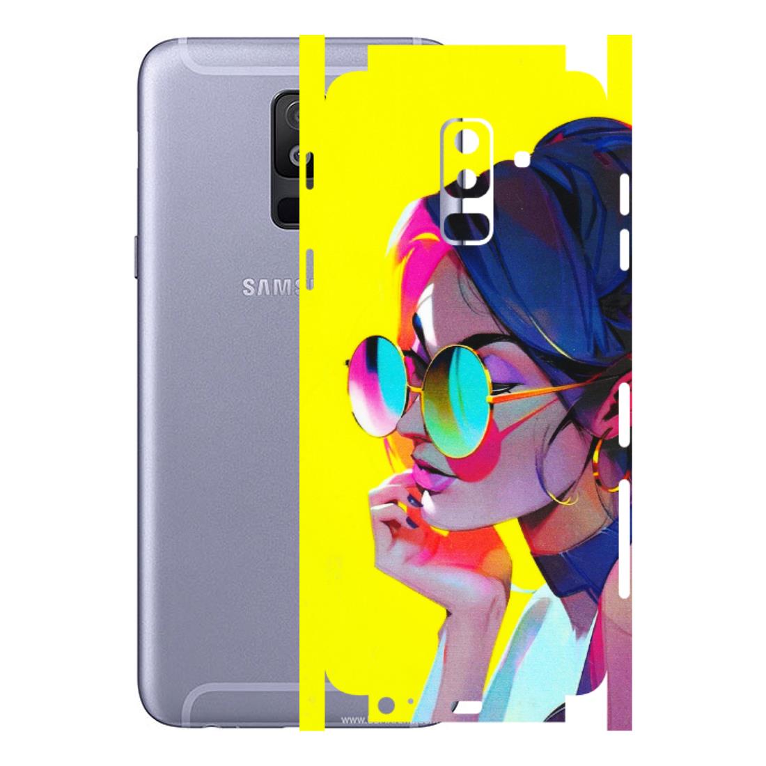 Samsung A/S Series Phone Skins (All Models) - Bold Stylish Girl - 3D Embossed Finish (L-222) Samsung Galaxy A6 Plus 2018