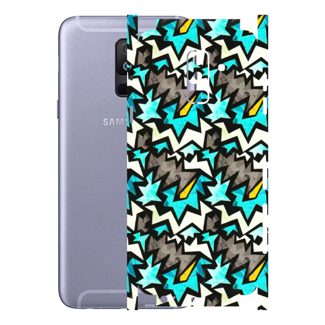 Samsung A/S Series Phone Skins (All Models) - Funky Zig Zag - 3D Embossed Finish (L-223) Samsung Galaxy A6 Plus 2018