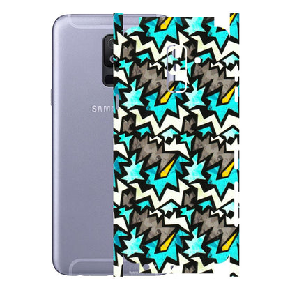 Samsung A/S Series Phone Skins (All Models) - Funky Zig Zag - 3D Embossed Finish (L-223) Samsung Galaxy A6 Plus 2018