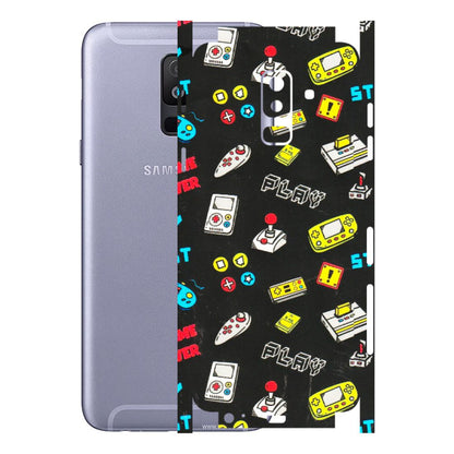 Samsung A/S Series Phone Skins (All Models) - Gaming Doodles - 3D Embossed Finish (L-224) Samsung Galaxy A6 Plus 2018