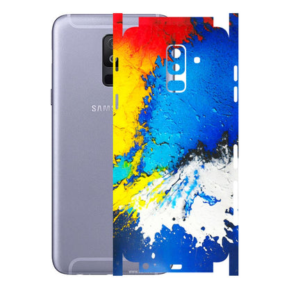 Samsung A/S Series Phone Skins (All Models) - Acrylic Paint Spill - 3D Embossed Finish (L-229) Samsung Galaxy A6 Plus 2018