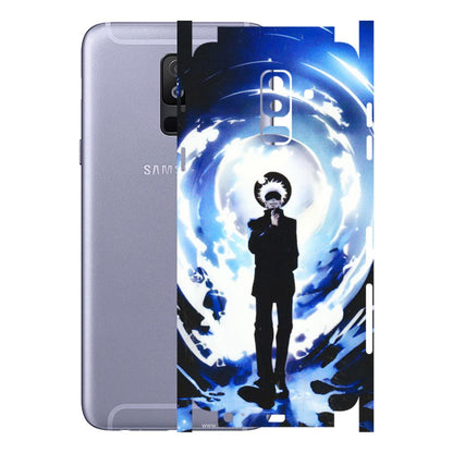 Samsung A/S Series Phone Skins (All Models) - Satoru Gojo Dark Blue - 3D Embossed Finish (L-235) Samsung Galaxy A6 Plus 2018