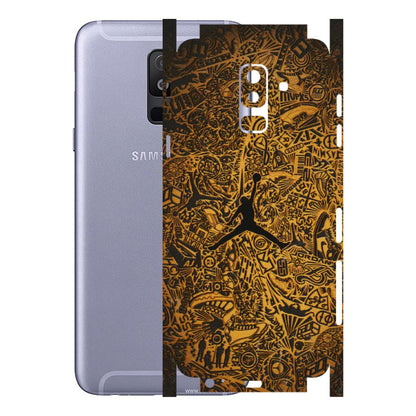 Samsung A/S Series Phone Skins (All Models) - Premium Gold Basketball Player - 3D Embossed Finish (L-236) Samsung Galaxy A6 Plus 2018