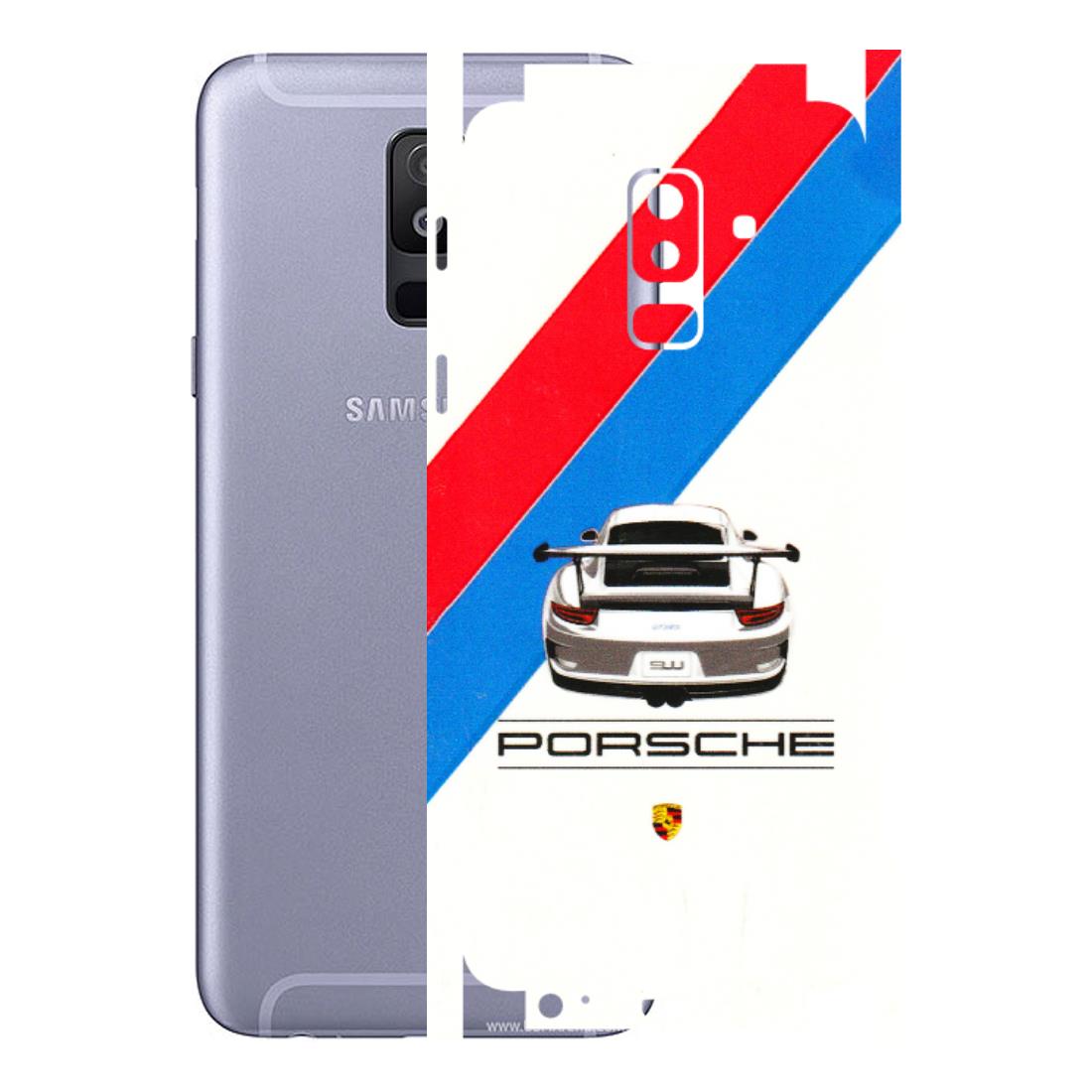 Samsung A/S Series Phone Skins (All Models) - Porche Car Sober Logo - 3D Embossed Finish (L-248) Samsung Galaxy A6 Plus 2018