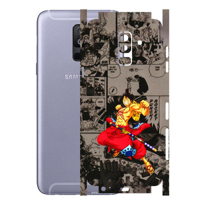 Samsung A/S Series Phone Skins (All Models) - One Piece Rocket Punch Manga - 3D Embossed Finish (L-25) Samsung Galaxy A6 Plus 2018