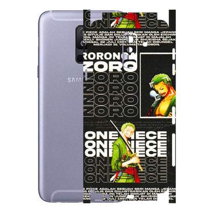 Samsung A/S Series Phone Skins (All Models) - One Piece Zoro - 3D Embossed Finish (L-250) Samsung Galaxy A6 Plus 2018