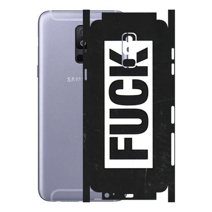 Samsung A/S Series Phone Skins (All Models) - The F Word - 3D Embossed Finish (L-255) Samsung Galaxy A6 Plus 2018