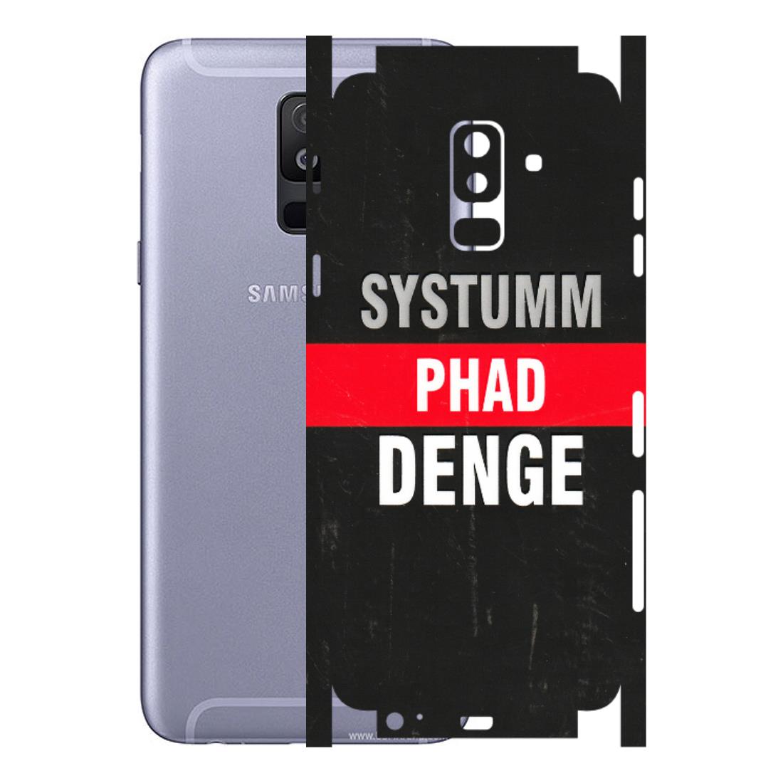 Samsung A/S Series Phone Skins (All Models) - Systumm Phad Denge - 3D Embossed Finish (L-278) Samsung Galaxy A6 Plus 2018