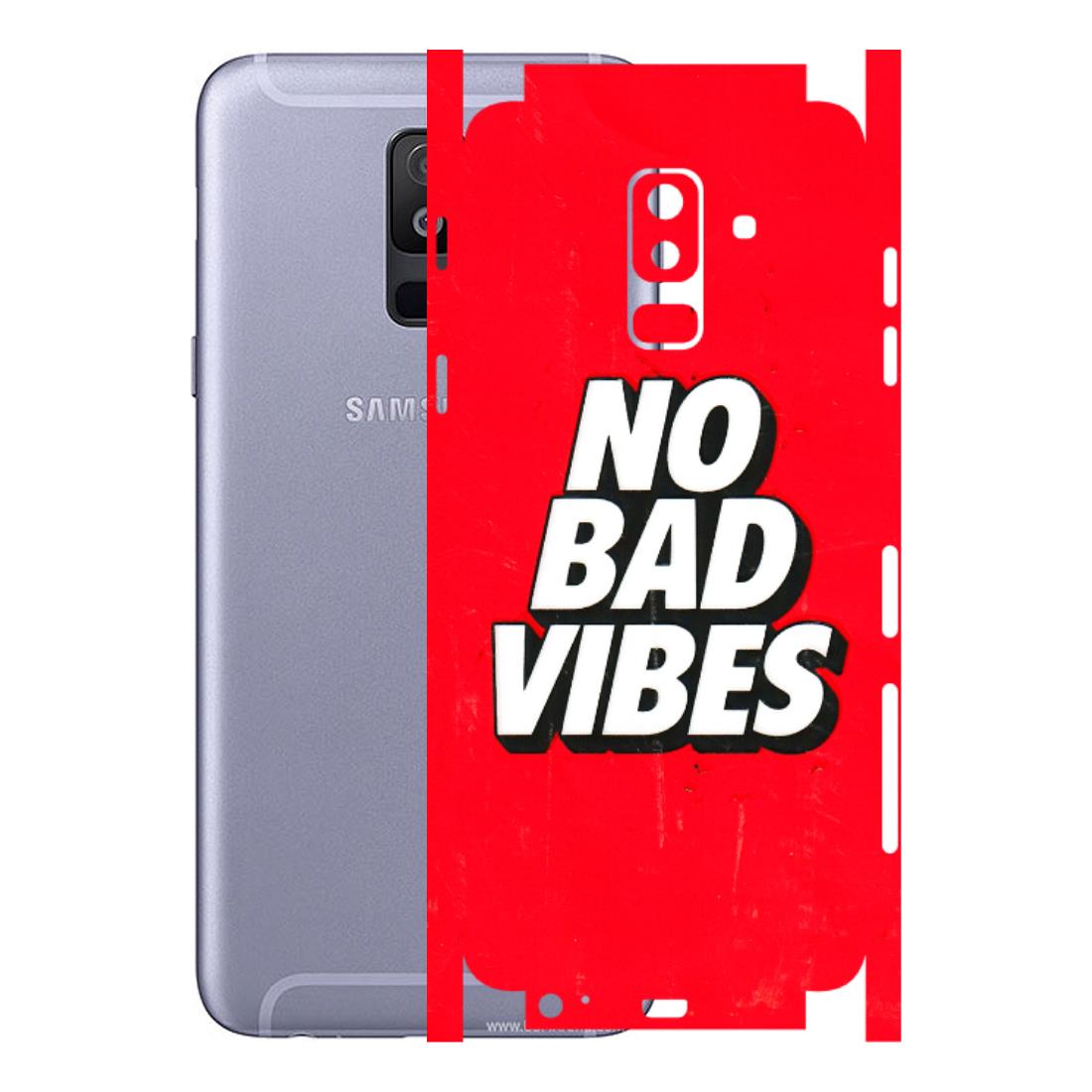Samsung A/S Series Phone Skins (All Models) - No Bad Vibes - 3D Embossed Finish (L-280) Samsung Galaxy A6 Plus 2018