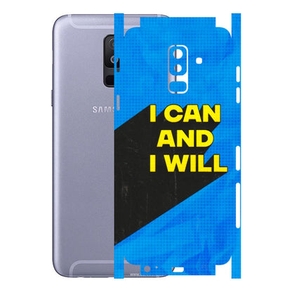 Samsung A/S Series Phone Skins (All Models) - I Can And I Will - 3D Embossed Finish (L-281) Samsung Galaxy A6 Plus 2018