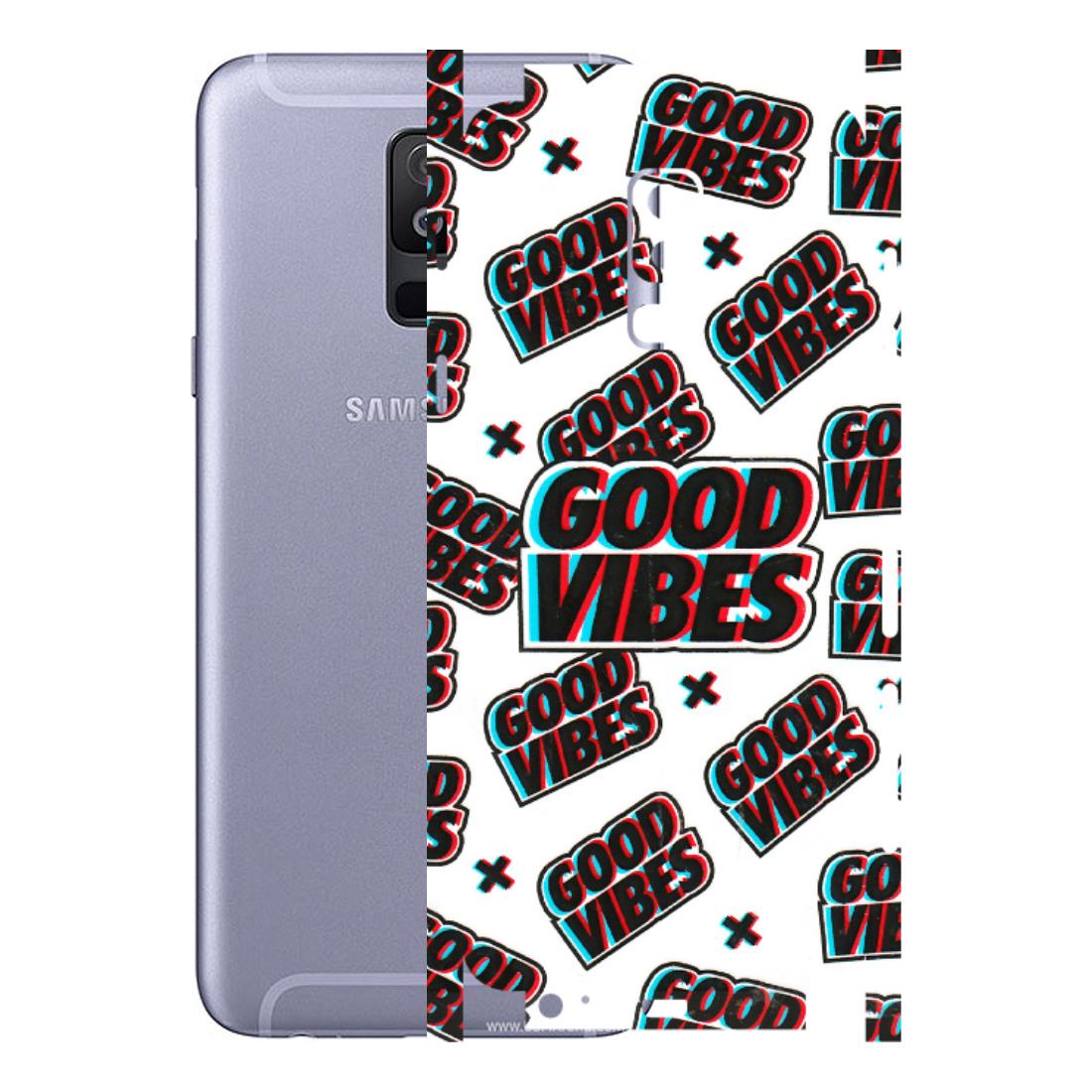Samsung A/S Series Phone Skins (All Models) - Good Vibes - 3D Embossed Finish (L-282) Samsung Galaxy A6 Plus 2018