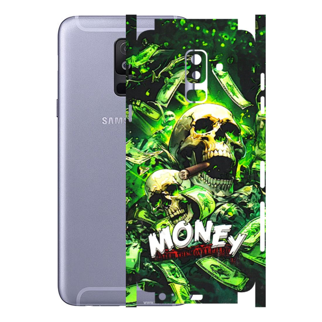 Samsung A/S Series Phone Skins (All Models) - Skull Money - 3D Embossed Finish (L-303) Samsung Galaxy A6 Plus 2018