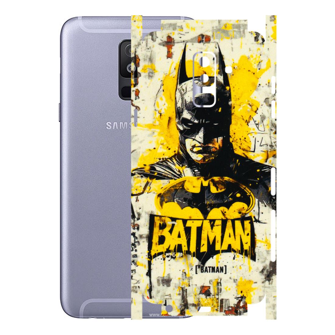 Samsung A/S Series Phone Skins (All Models) - Batman Yellow BT - 3D Embossed Finish (L-304) Samsung Galaxy A6 Plus 2018